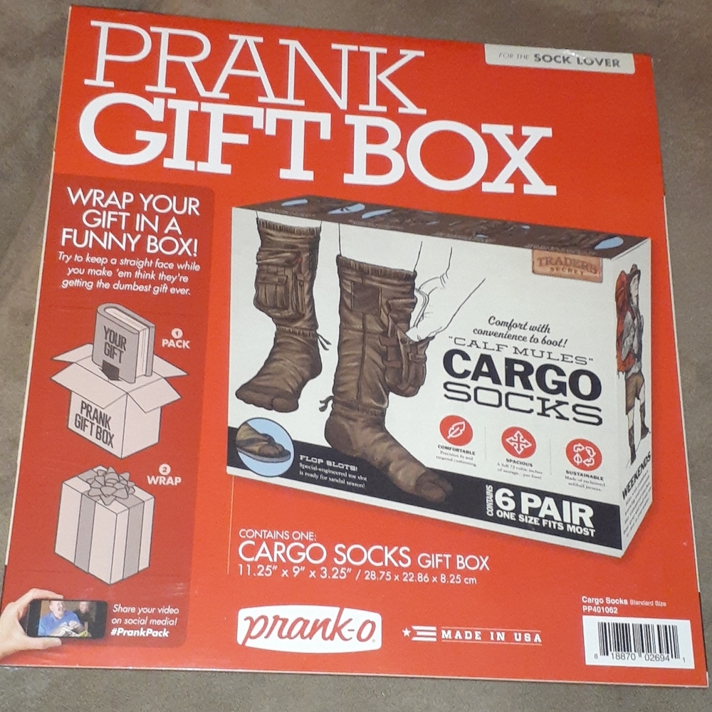 Sock lover's Prank gift box